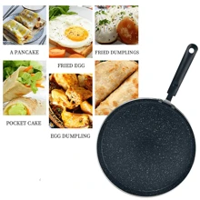 ABKOK 1Pc/3Pcs Nonstick Crepe Pan Set - 18cm/20cm/22cm Breakfast Pans, Universal Stove Compatible & Quick Cooking Design For Versatile Recipes