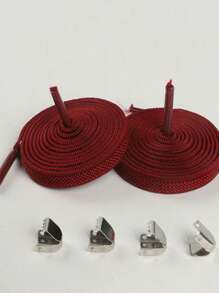 男女款弹性宽松鞋带，无需系带金属夹鞋带，百搭一脚蹬鞋，黑色、白色、彩色 - 彩色 - 查看 13