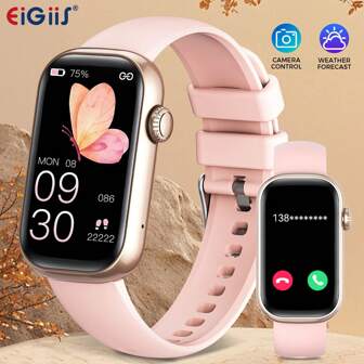 EIGIIS Reloj inteligente 2025 nuevo para mujeres y hombres con llamadas inalámbricas, pantalla táctil completa de 1.47", smartwatch con múltiples modos deportivos, reloj de fitness para mujeres con monitor de sueño, IP68 resistente al agua para Android, regalo exquisito para amigos