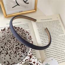 1 件经典丝缎多色头带，简约百搭甜美可爱优雅发饰、发带、发箍头带