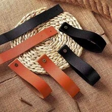 6pcs Faux Leather Wall Hooks, Faux Leather Curtain Rod Brackets, Faux Leather Straps, Faux Leather Towel Hanging Hooks, Free Screws, Suitable For Bathroom, Kitchen, Bedroom, Curtain Rod Brackets, Wooden Curtain Rod Rings With Straps, Towel & Blanket Hanging Hooks - Multicolor - View 10