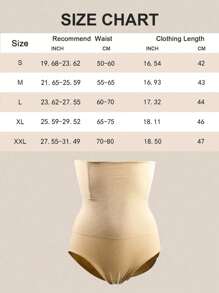 1pc High-Waisted Seamless Control Pants, Slimming Waist Shaping Briefs, Postpartum Waist Trainer For Women - Multicolor - View 2