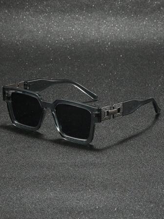 1pc Men Simple Popular Design Street Style Fashion Glasses For Driving Camping Daily Life Accessories For Summer Beach Vacation,Outdoor,Travel