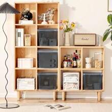 New- Iris Ohyama Versatile Storage Boxes, 30L, Set Of 6, Grey, Easy-Close Lid, Stackable, Plastic, For Closet, Shelves, Organization, Clothes, Bed Sheets, Garage, USB-M - Grau30L  6er-Set - View 2