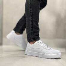 Men's Casual Street Skate Original Sneakers Comfortable And Durable R1452 - White - View 4