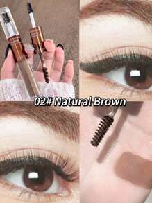 SHAQINUO PCS1pc 防水防汗双头眉笔 自然浓密 持久不晕染 眉胶 持久不掉色 适合运动游泳日常妆容 - 彩色 - 查看 12