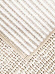 1 件 COSY HOMEER 浴室地毯，超柔软吸水浴室垫，防滑可机洗毛绒浴室地毯，适用于浴室地板、浴缸、淋浴间、黑白渐变雪尼尔浴室垫，超强吸水 - 米色 - 查看 4