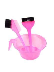 3 件沙龙专用染发工具套装：染发刷、染发梳、染发碗，居家及沙龙使用、返校、旅行度假必备、女士发饰 - 彩色 - 查看 8