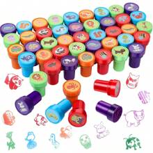 1/10/26Pcs Zoo Animal Stamps , Self Inking Stamps For Student Birthday Gift, Farm Party Favors, Teacher Stamps - Multicolor - View 2
