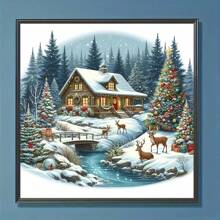 5D 钻石画套装 - 无框多尺寸套装 - 适合初学者的圆形宝石艺术画布、墙面装饰工艺品、完整钻石画套装 - 彩色 - 查看 5