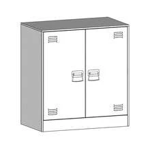 VidaXL Sideboard Mustard Yellow 67x39x73 Cm Steel - 白色 - 查看 10