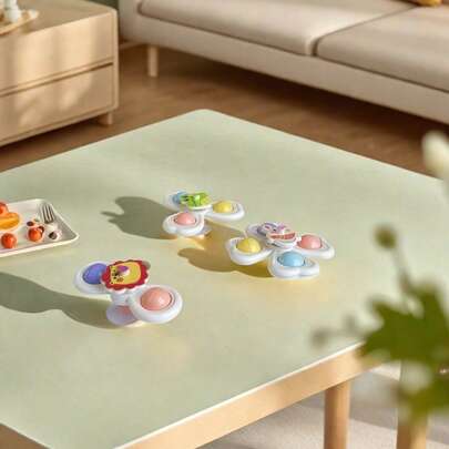 3pcs Baby Suction Cup Rotating Toys, Bath Toys, Baby Toys, Suction Toys, Bath Toys, Montessori Toys, Sensory Toys, Early Learning Toys, Bathtub Toys, Highchair Toys, Baby Boy Girl Birthday Gift, Baby Pool, Bath Toy Storage, Swimming Pool Toys, Water Toys, Beach Toys, Baby Sensory Toys, Baby Stroller Toys, Baby Supplies