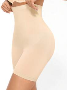 FeelinGirl Tummy Control Shapewear Shorts Body Shaper For Women High-Waisted Thigh Slimming - 杏色 - 查看 3