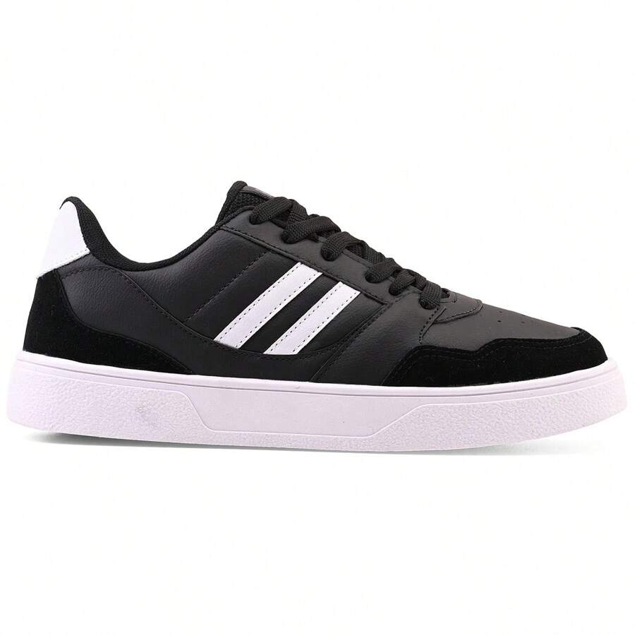 Men's Casual Tennis Shoes Original Comfortable And Durable R1712 - Black and White - View 1