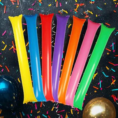 20 pezzi/10 pezzi Bastoni da tifo spessi Bam Bam Thunder, adatti per tifo sportivo, danza, basket, football, strumenti per fare rumore, concerti (blu, giallo, blu, rosso, arancione, viola), feste di Natale, adatti per concerti, feste e competizioni