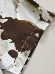 Men's Tie Dye Print Loose Casual Short Sleeve Shirt, Summer - Multicolor - View 4