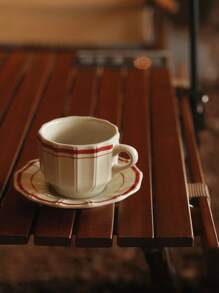 180毫升日内瓦浓缩咖啡杯碟套装，复古欧式咖啡杯套装，回到学校