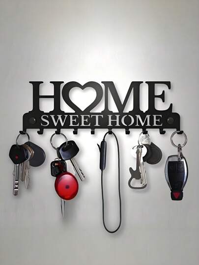 1Pc Key Holder For Wall Mount Metal Hanger For Front Door, Kitchen Store House, Work, Car, Vehicle Keys Vintage Decor,Home Decor ,Room Decor,Wall Decor