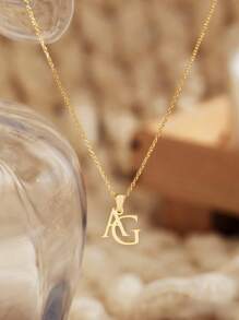 Individualisierte Anfangsbuchstabe Halskette, Halskette mit zwei Buchstaben, personalisierte Doppel-Anfangsbuchstabe Halskette, Paar-Halskette, Jahrestags-Geschenk, Muttertags-Geschenk, Geschenk für Freunde