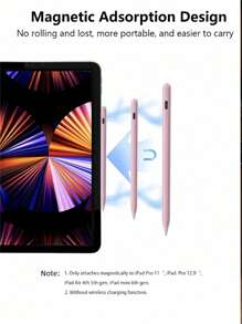 兼容 Apple Pencil 电容式触控笔，防误触，多种颜色可选，磁吸式设计，专为最新款 Apple 平板电脑打造，适用于 Pro、Mini、6、Air（2025、2024、2023、2022、2021、2020、2019、2018），兼容 Apple Pencil，笔电池容量 90mAh。 - 彩色 - 查看 6