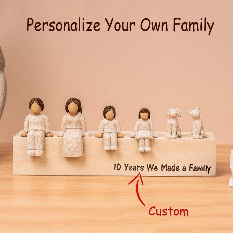Personalized Choose Your Own Family Combination Sculpture Figurines - Anniversary, Christmas, Father's Day And Mother's Day Gift Idea, Choose Your Family,End Of Summer,Multi-Functional, ,Ornamental,Reusable,Exquisite,Stylish,High-Quality,Colorful,Modern,Custom,Personalized,Unique,Ideal Gifts For Him,Ideal Gifts For Her,Boyfriend,Dad,Girlfriend,Mom,Family,Friends,Tea Room,Home,Garden,Office,For Anniversaries,For Valentine's Day,For Mother's Day,For Birthdays,For Father's Day,For Graduation,For Weddings,For Housewarming,Multi-Functional, ,Ornamental,Reusable,Exquisite,Stylish,High-Quality,Colorful,Modern,Custom,Personalized,Unique,Ideal Gifts For Him,Ideal Gifts For Her,Boyfriend,Dad,Girlfriend,Mom,Family,Friends,Tea Room,Home,Garden,Office,For Anniversaries,For Valentine's Day,For Mother's Day,For Birthdays,For Father's Day,For Graduation,For Weddings,For Housewarming,Chic Design - Beige - View 1