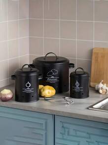 1 Juego de Contenedores de Almacenamiento de Frutas y Verduras Ventilados, Cajas Multiusos de Almacenamiento de Alimentos para Papas, Cebollas, Ajo, Organizador de Cocina y Accesorios