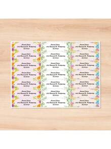 Etiquetas de dirección personalizadas elegantes - Perfectas para sobres, correspondencia comercial, invitaciones de boda y talla grande - Personalice su dirección de remitente con diseños únicos - Ideal para uso doméstico y de oficina - Tipo A - Ver 7