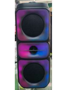 BOCINA BLUETOOTH CON RADIO 5 MODOS DE LUZ - Negro - Ver 3