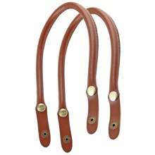 钱包手柄 2 件 15.7 英寸长手提包手柄 黑色 PU 皮革钱包带 带纽扣 适用于手提包和手提包 DIY 制作配件 包袋皮革手柄 - 彩色 - 查看 8