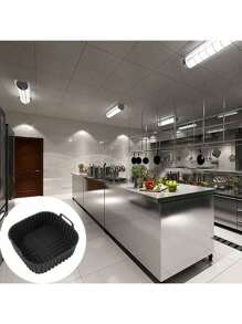 1/2 Pieces Silicone Air Fryer Baking Tray, High Temperature Resistant, Special Silicone Steam Tray For Baking Cakes