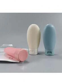 1pc/3pcs Leakproof Refillable Container,Squeezable Travel Size Container,Fill Cosmetic Shampoo Liquid Bottle Set,Travel Wash Bottle Shampoo Travel Container Travel Shampoo Container PP Lotion Bottle, Travel Essentials Back To School - Type B - View 2