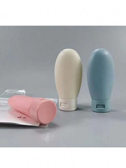 1pc/3pcs Leakproof Refillable Container,Squeezable Travel Size Container,Fill Cosmetic Shampoo Liquid Bottle Set,Travel Wash Bottle Shampoo Travel Container Travel Shampoo Container PP Lotion Bottle, Travel Essentials Back To School