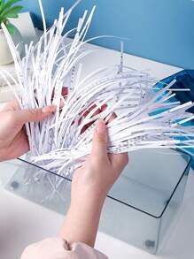 1Pc Portable Hand Shredder Manual Paper Shredder Mini Paper Cutting Machine With Basket Office School Home Desktop Stationery For Paper Bills Receipts - Blue - View 6