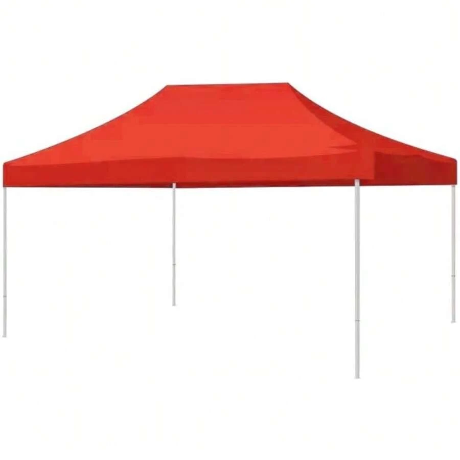 Carpa 2x3 Roja Toldo Reforzado Plegable Eventos Jardin Impermeable Aire Libre - por defecto - Ver 1