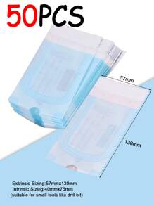 100 Pcs Nail Art Sterilization Bags 5 Sizes Self-Sealing Sterilization Pouches For Manicure Pedicure Tools Disposable Storage Bags For Tweezers Cuticle Pusher Scissors Nail Art Tool Sterilization Storage Bag - Multicolor - View 19