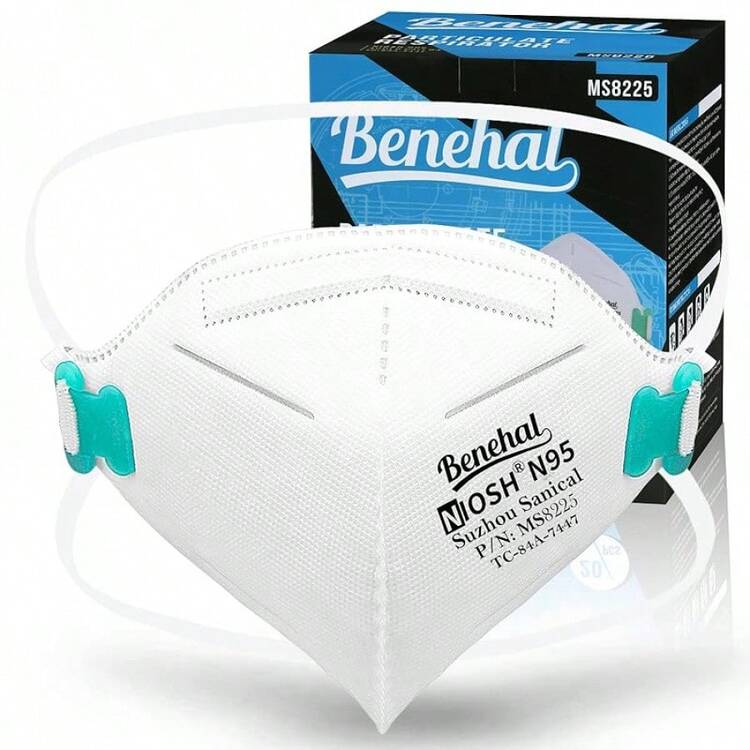 2025NIOSH Approved  Mask Particulate Respirators, Pack Of 60  Face Masks, Individually Wrapped,White - 20 Pack-white - View 1
