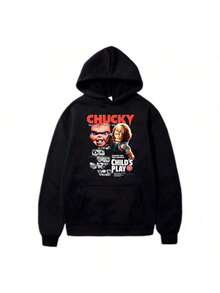Moletom Personagem de Terror Blusa de Frio Streetwear Lançamento Casaco Algodão Quentinho Blusão Flanelado Moleton - Envio Imediato