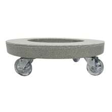 Caster For Plant Pots With Wheels Of Different Sizes And Colors In Polyethylene, A Lightweight And Resistant Material - Sand - View 1