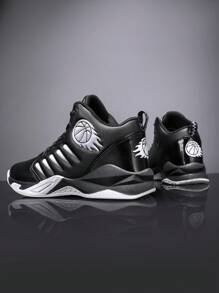 Neue Herren Basketball Schuhe, professionelle Stoßabsorption, Verschleißfestigkeit, rutschfest, Trainings Sport Sneakers - Schwarz - Übersicht 6