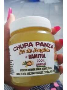 El Gel chup Panza Quema Grasas, Masaje Para Perder Peso Y Crema Anti Celulitis. Ayuda contra la Grasa, Celulitis, Flacidez, Toxinas, Postparto, colitis, cólicos Menstruales. Producto Natural, Jengibre, Algas marinas, Toronja, Mentol, Eucalipto, Romero. - Amarillo Mostaza - Ver 11