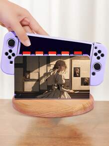 Ayotu Switch Dock 保护壳，兼容 Switch OLED/Switch NS 扩展坞，定制外壳防止划伤，可容纳 5 张游戏卡以避免丢失，游戏机配件，保护套，游戏玩家的最佳礼物，可与家人、宠物、情侣、偶像漫画照片一起定制，适合送给游戏玩家、朋友和家人的礼物 - 彩色 - 查看 6