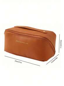 1pc Multi-Functional Pu Leather Makeup Bag Multi-Layer Travel Cosmetics Storage Bag Portable Toiletry Bag Women's HandBag, Room Decor, Bags, Makeup Bag, Vanity, Travel, Make Up Bag, Travel Essentials, Organizer, Storage, Travel Essential, Makeup Organizer, Makeup Bags, Toiletry Bag, Desk Organiser, Cosmetic Bag, Makeup Pouch, Make Up Organizer, Vanity Accessories, Make Up Pouch, Make Up Bags - Multicolor - View 9