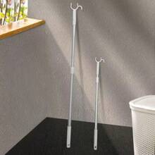 1pc Retractable Clothes Hanger Rod, Household Garment Lifter Pole Clothes Drying Rack Extended Clothesline Mother's Day Flowers, Personalized Gifts For Mom, Last Minute Gifts, Mother's Day Ideas, Mothering Sunday Gifts, Handmade Cards For Mum, Best Mother's Day Gifts Under $50 - White - View 4