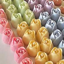 1 pieza Molde de silicona para hacer velas en 3D, molde de flor de tulipán tridimensional, molde de vela para el Día de San Valentín, velas aromáticas DIY, piedra de incienso, decoración de hogar, fácil de desarmar y limpiar, materiales reutilizables DIY, hecho a mano, regalo perfecto para mujeres, amantes de la artesanía, regalo para la mejor amiga, regalo de invierno, romántico