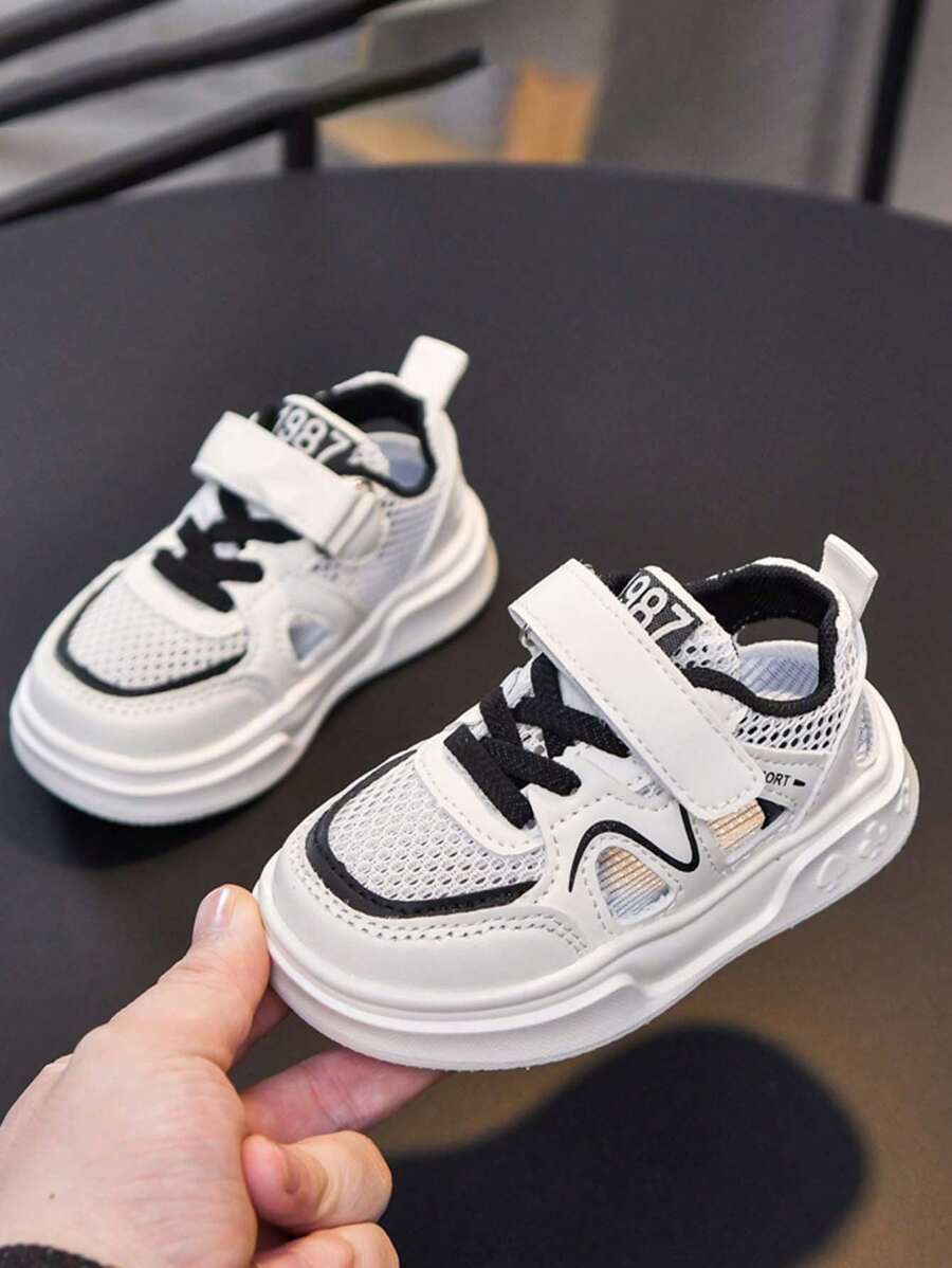 1 双男女款时尚透气柔软防滑鞋底运动凉鞋，适合夏季日常穿着和户外活动 - 黑色 - 查看 1