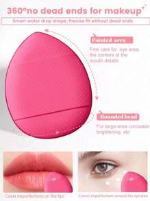 14-Piece Makeup Sponge Set Makeup Sponge Mixer 7 Powder Puffs 4 Makeup Sponges And 3 Finger-Wrapped Makeup Sponges For Liquid Foundation Powder Concealer And Cream.