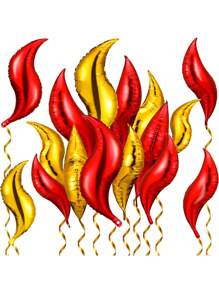 1 Conjunto Balão em Forma de S de Chama, Decorações para Festa de Aniversário/Bombeiro