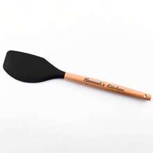 Custom Carved Silicone Spatula, Personalized Kitchen Tools With Wooden Handles, Ideal Gifts For Bakers, Chefs And Cooking Enthusiasts - Multicolour - View 7