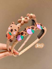 1/2pcs Girls Colorful Cute Kawaii Hairband - Multicolor - View 10