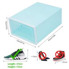 20X Transparent Shoe Box Shoe Carton Shoe Storage Drawer Stackable - Wielokolorowe - Zobacz 7